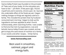 Load image into Gallery viewer, Plant-based pumpkin spice powder nutrition facts