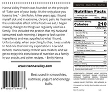 Load image into Gallery viewer, Plant-based protein powder nutrition facts