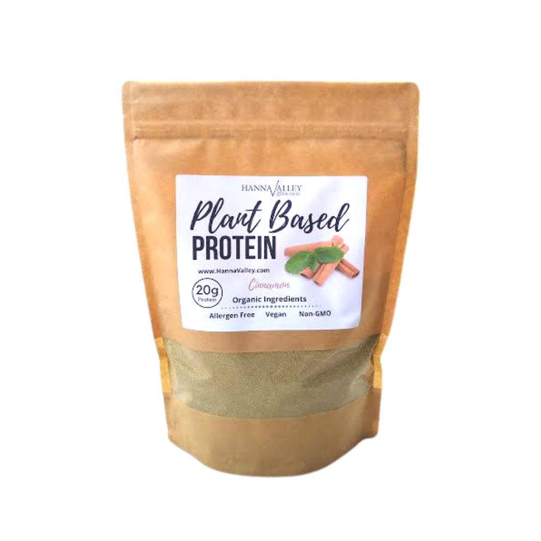 Plant-based cinnamon protein