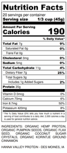Load image into Gallery viewer, Plant-based cinnamon protein powder nutrition facts
