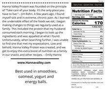 Load image into Gallery viewer, Plant-based egg nog protein powder nutrition facts
