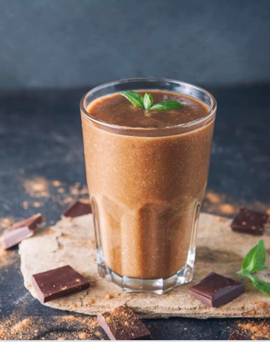Chocolate Mint Protein Smoothie