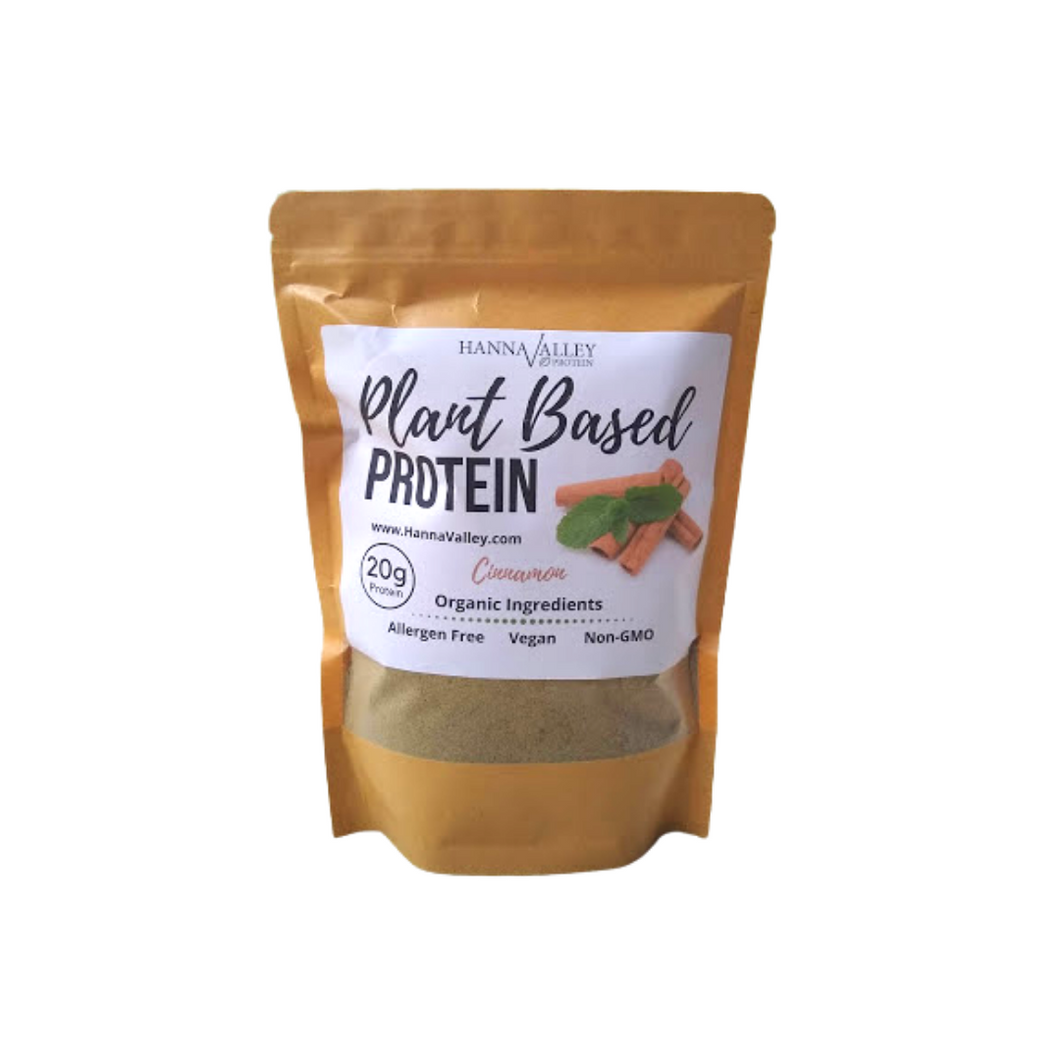 Plant-based cinnamon protein