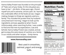Load image into Gallery viewer, Plant-based protein powder nutrition facts
